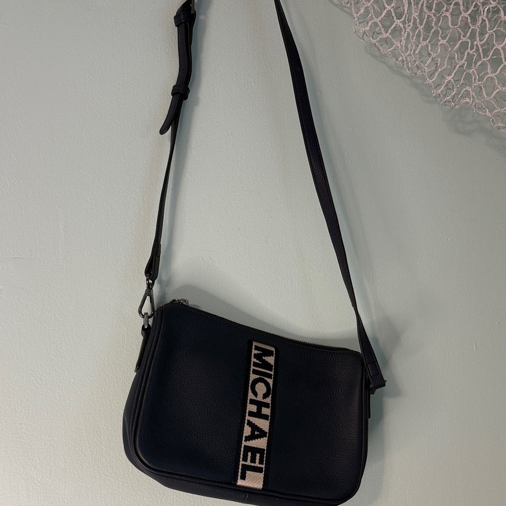 Michael Kors Black and Cream Crossbody Bag